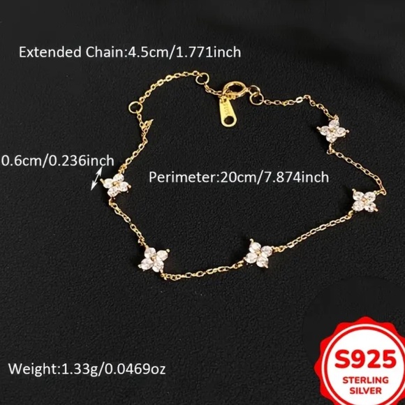 Dainty Gold Star Bracelet. New. - Picture 4 of 6